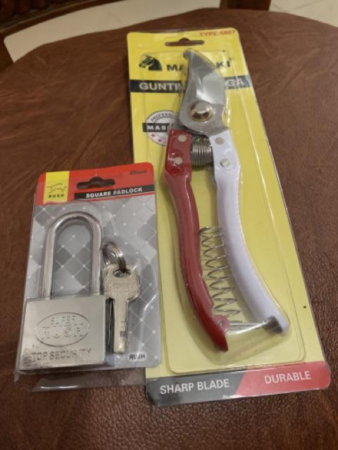 Gembok Nikel Rush 40 Mm Pendek / Panjang