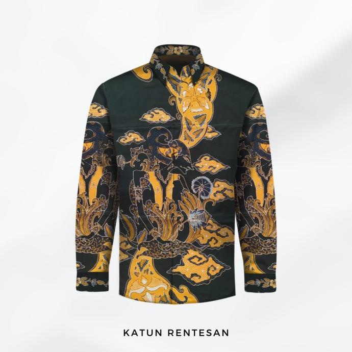 bahan batik tulis kemeja pria kain batik tulis 14W