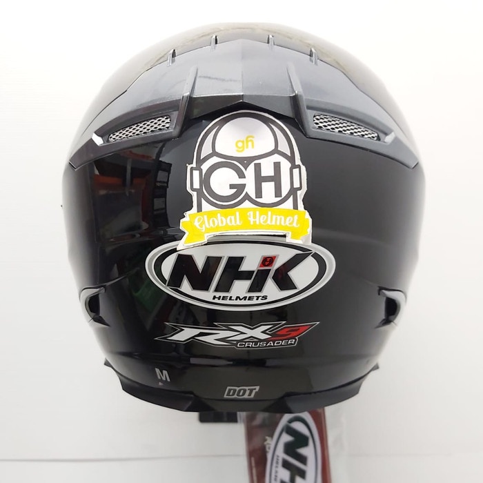 Helm Full Face Nhk Rx9 Nhk Rx-9 Solid Black Metalic Termurah