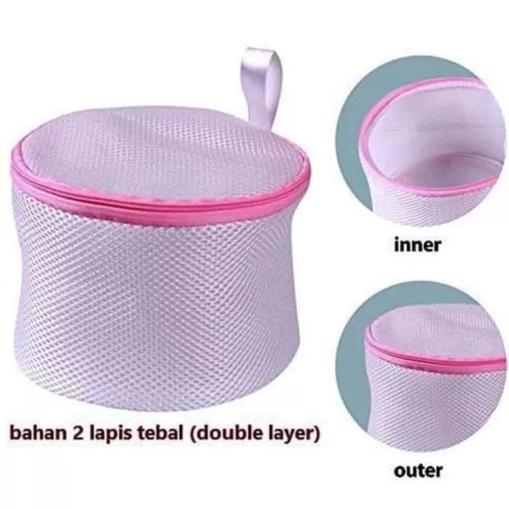 Laundry Bag Zipper Pengaman Bh Dalam Waktu Cuci Agar Tidak Rusak Laundry Bag Kantong Cuci Bra Pakaian Dalam Bentuk Segitiga Pink