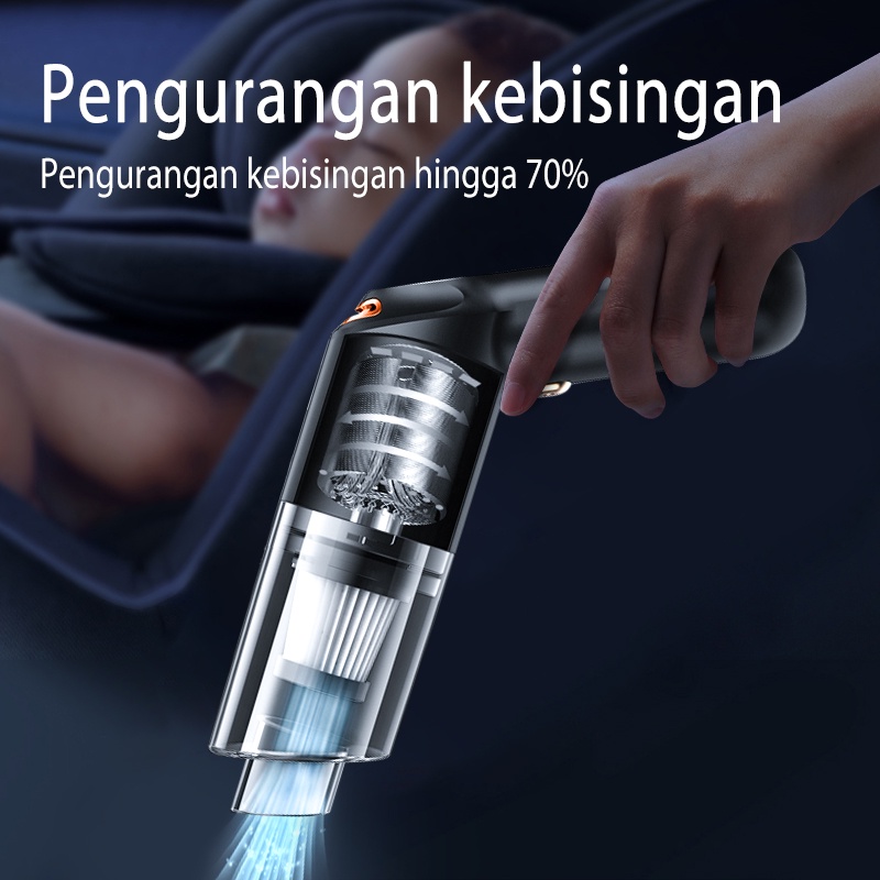 AmazeFan Vacum Cleaner portable alat Penyedot Debu mobil listrik15000Pa Mini Wireless vacuum cleaner lantai Pembersih penyedot debu kasur USB Vacum aksesoris rumah vakum fakum Cleaner kasur pembersih debu elektronik vaccum penghisap kasur kucing