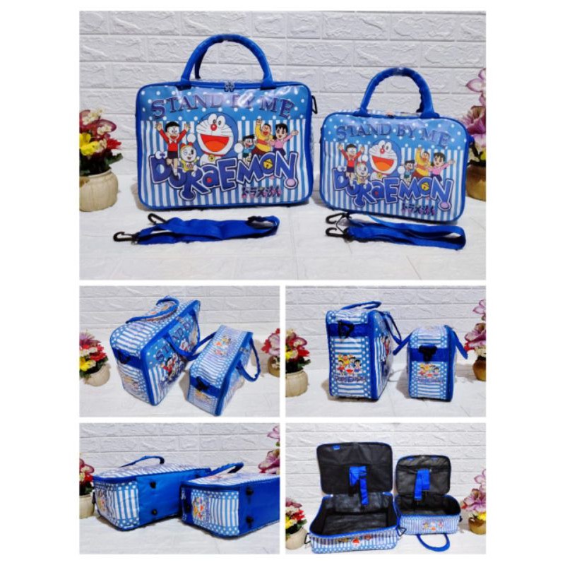 TAS TRAVEL BAG KOPER KARAKTER COUPLE KECIL&amp;BESAR/TRAVEL BAG ISI 2 YA