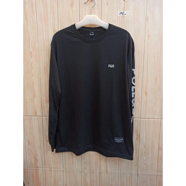 MURAH!! SWEATER CREWNECK HITAM LENGAN PANJANG MURAH