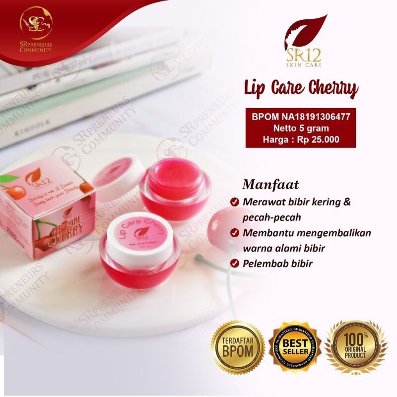 QEILA - LIP CARE SR 12 PENCERAH BIBIR BPOM SR12 SKINCARE LIP BALM PELEMBAB BIBIR