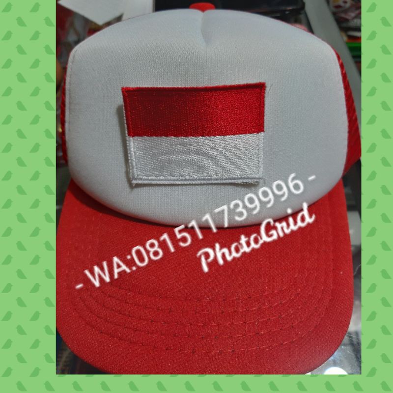 topi merah putih#topi indonesia