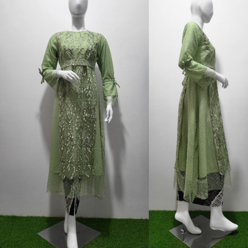 midi dress kondangan eropa modern new desain