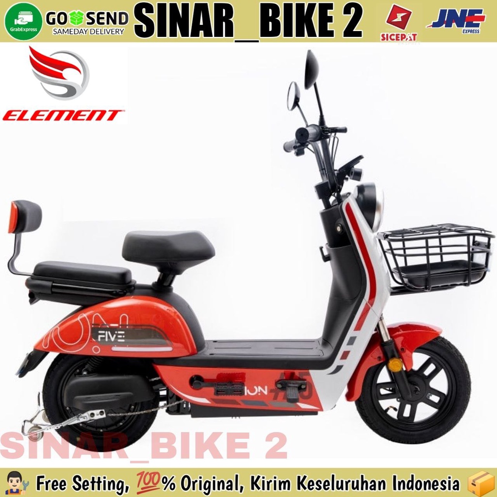 Sepeda Listrik Element Ion Five 500 WATT Electric E Bike