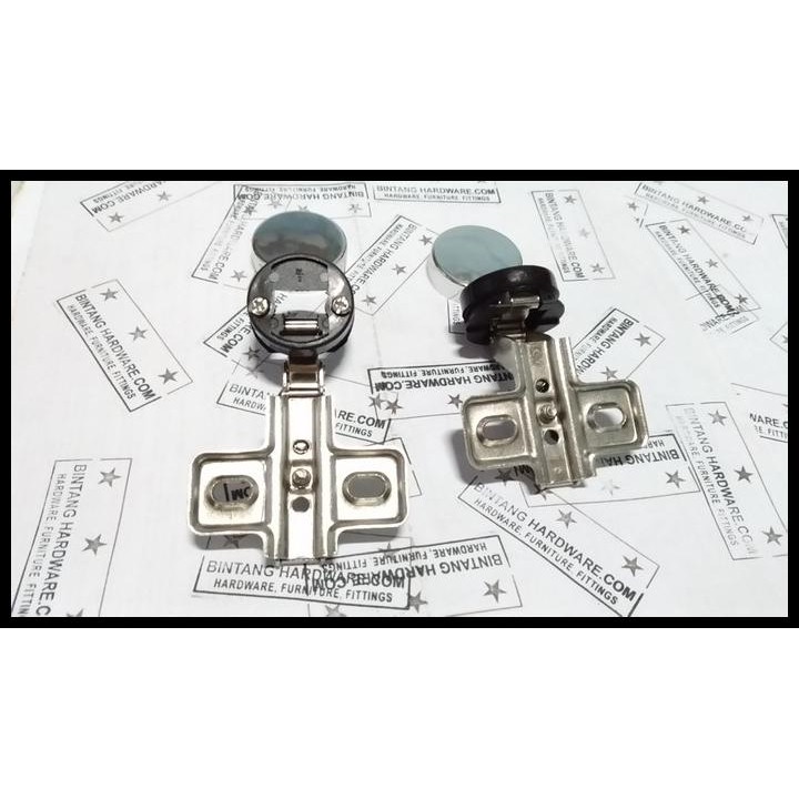 Engsel Sendok Kaca Full Bengkok Slide On Sepasang Murah Biasa No Motio