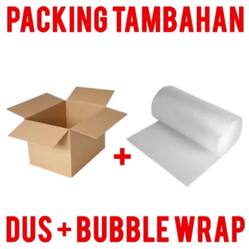 

EXTRA PACKING KARDUS DAN BUBBLE WRAP tambahan buat packingan