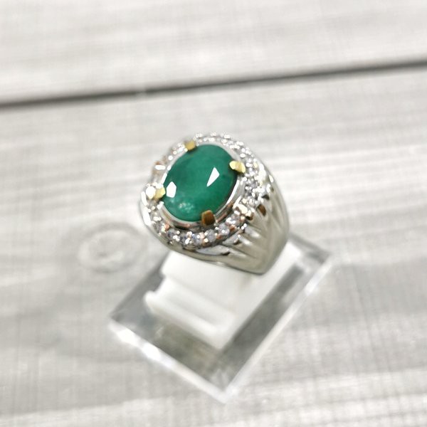 CINCIN BATU PERMATA NATURAL JAMRUD EMERALD BERLY est COLOMBIA Ist 08