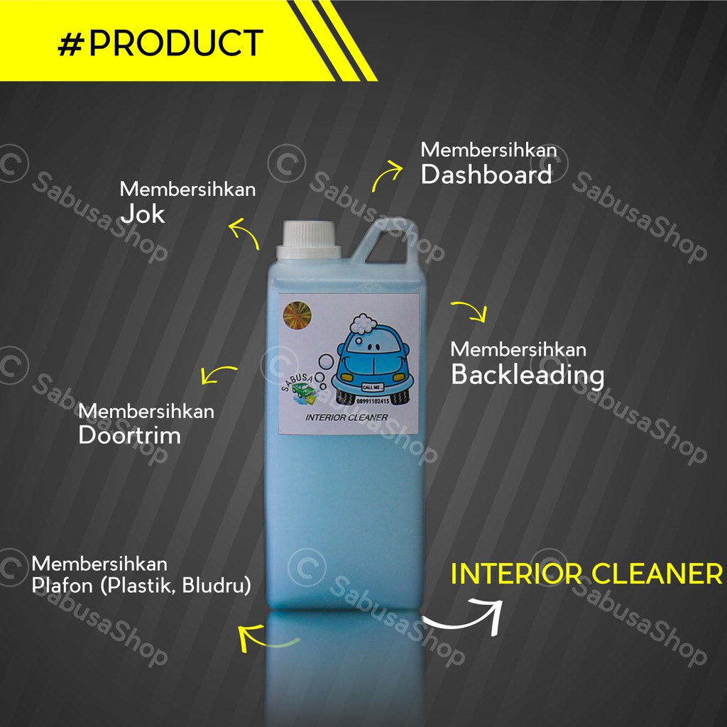 RB SABUSA Pembersih interior mobil, pembersih dashboard, pembersih jok, pembersih backleading,