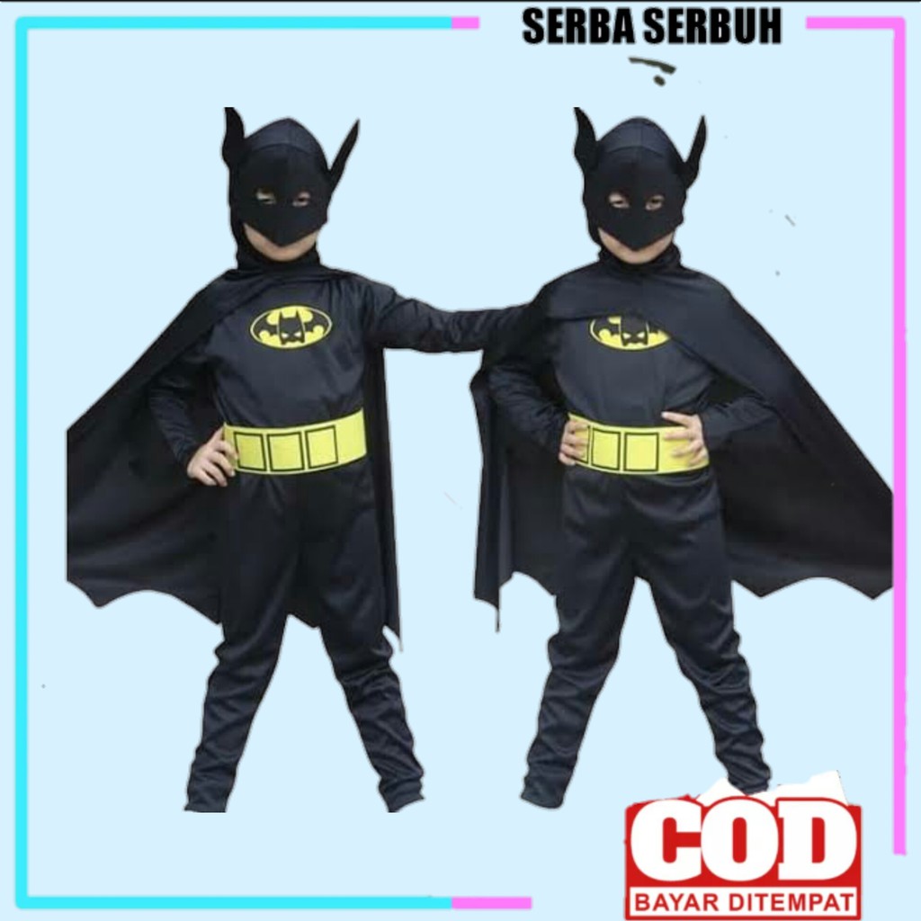 COD baju batman anak bersayap baju batman anak laki laki baju superhero anak baju anak batman KE248