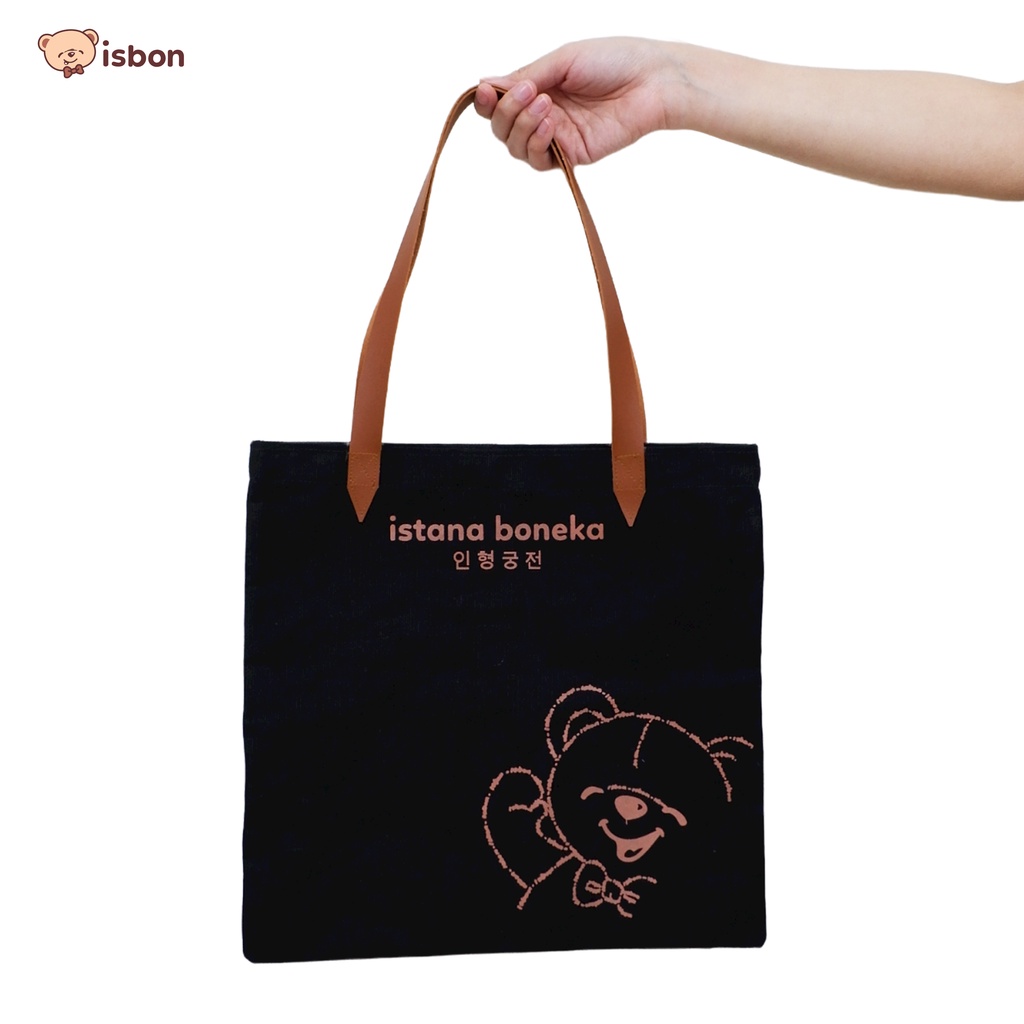 Tas Tote Bag Kanvas tebal varian motif by Istana Boneka