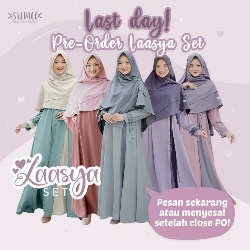 LAASYA DRESS BY SILMEE GAMIS POLOS MANIS CANTIK ADEM