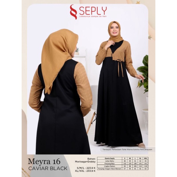 MEYRA 16 CAVIAR BLACK | GAMIS BY SEPLY TERBARU 2022 | GAMIS TERLARIS