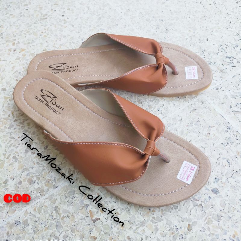 Sandal Papirut Sandal Wanita Papirut Sandal Jepit Teplek Sol Karet-Jepit simple Brown