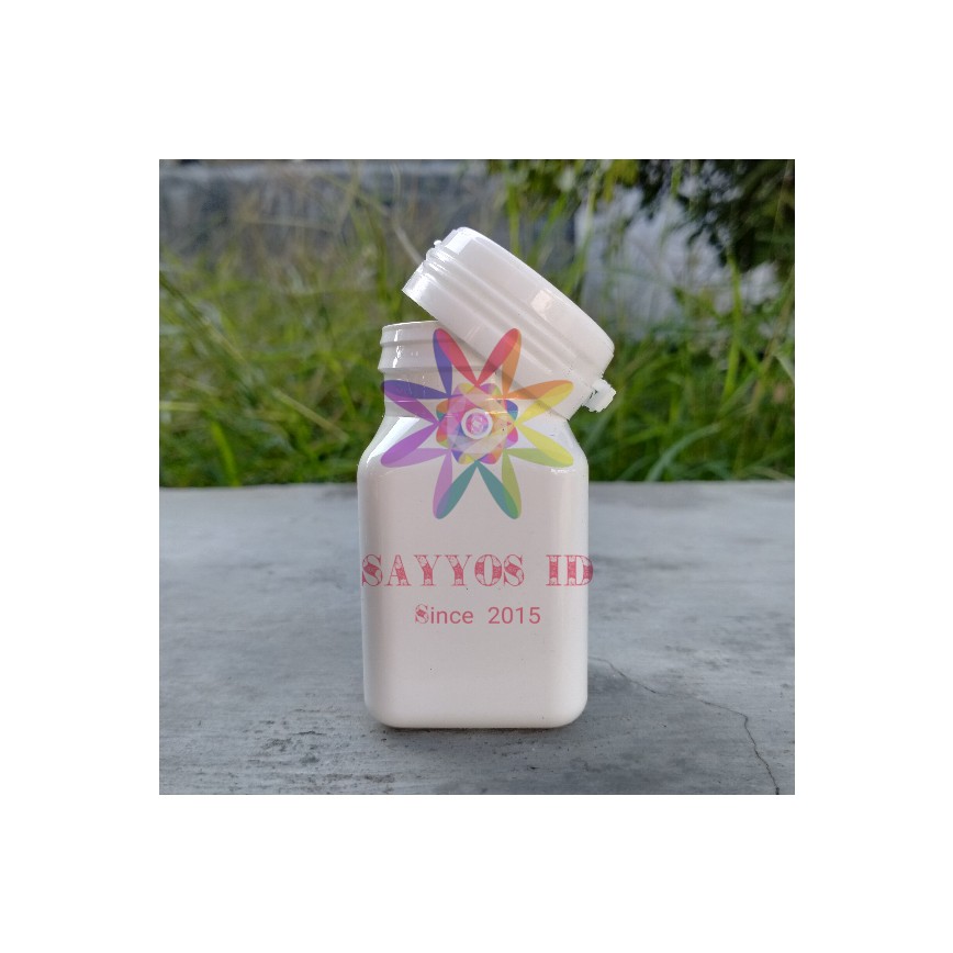 Botol Kapsul Kotak 30ml Putih Snap | Kemasan Package Botol Minuman