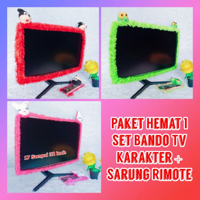 Bando Tv Karakter Sarung Tv Led 32 Inch karakter Bando Tv 24 Inch Sarung Tv Led 32 Inch Set Bando Tv