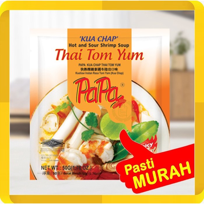 

Pasta-Aneka- Papa Kuachap Thai Tom Yum Instant 50Gr -Aneka-Pasta.