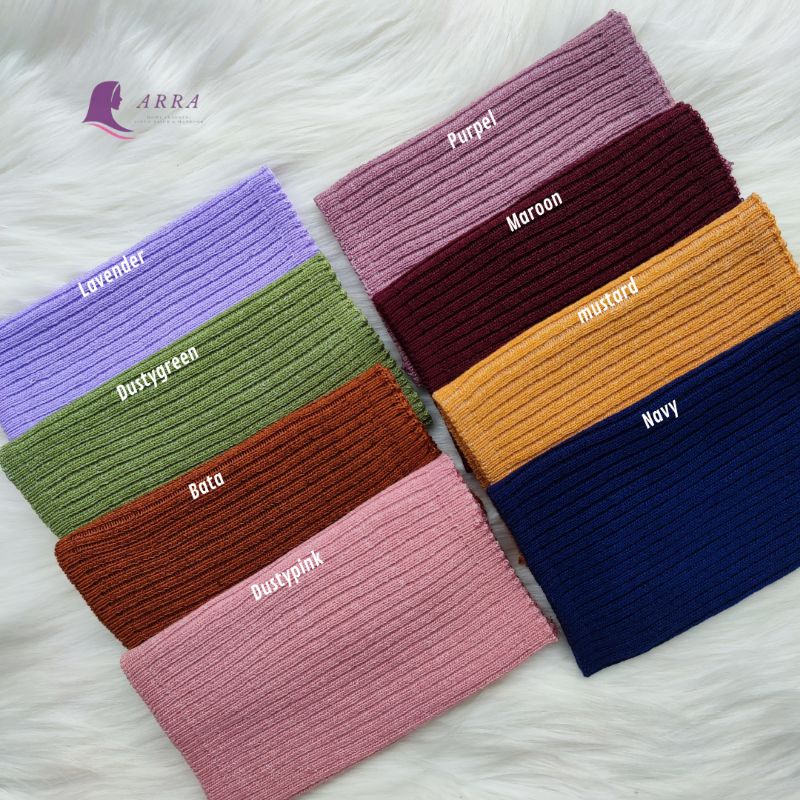 CIPUT RAJUT / Inner Bandana Rajut Polos Premium Daleman Kerudung Anti Budeg