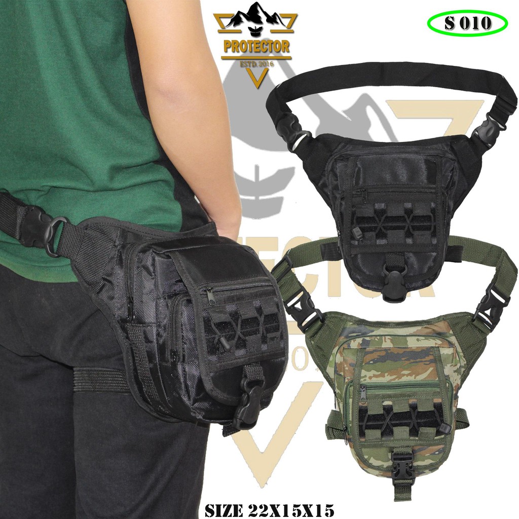 Tas Selempang Pria Tentara Tas Selempang Mini Army Tas Pinggang Loreng Waistbag Hijau Tentara COD