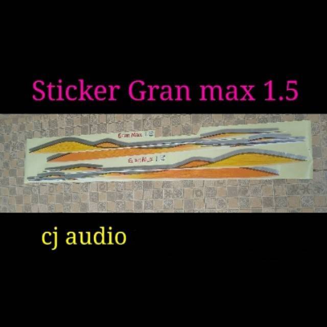 Sticker stiker Mobil tulisan garn max grand max 1.5 pick up Bakm