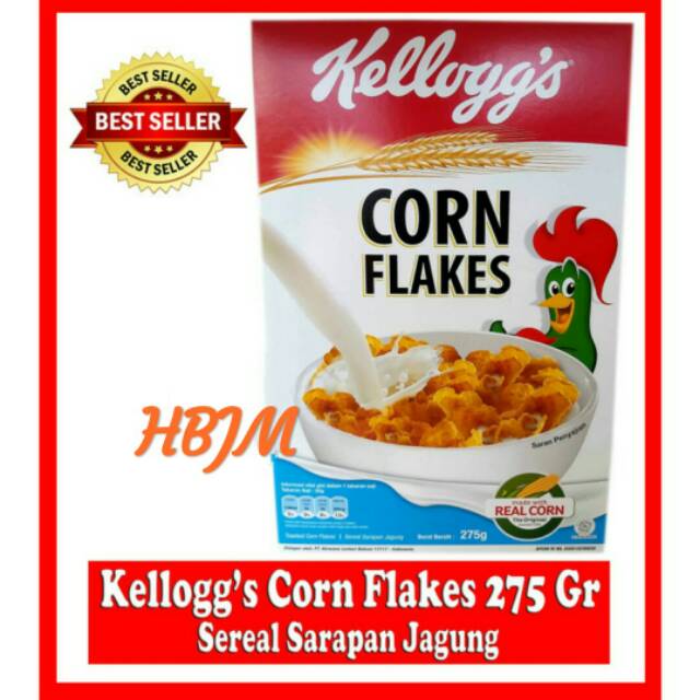 

KELLOGS CORN FLAKES 275 GR SEREAL SARAPAN JAGUNG
