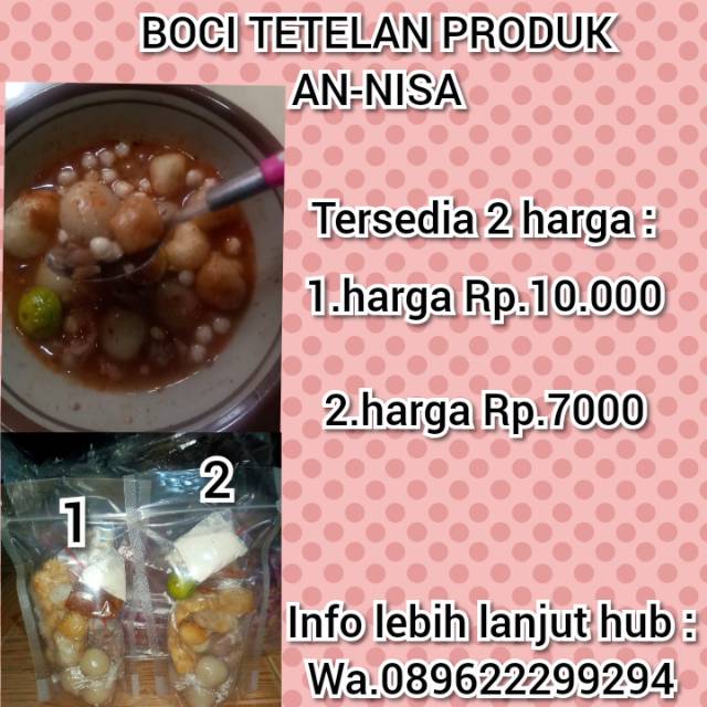 

{COD}BOCI TETELAN PRODUK AN-NISA BELI 10 FREE 1