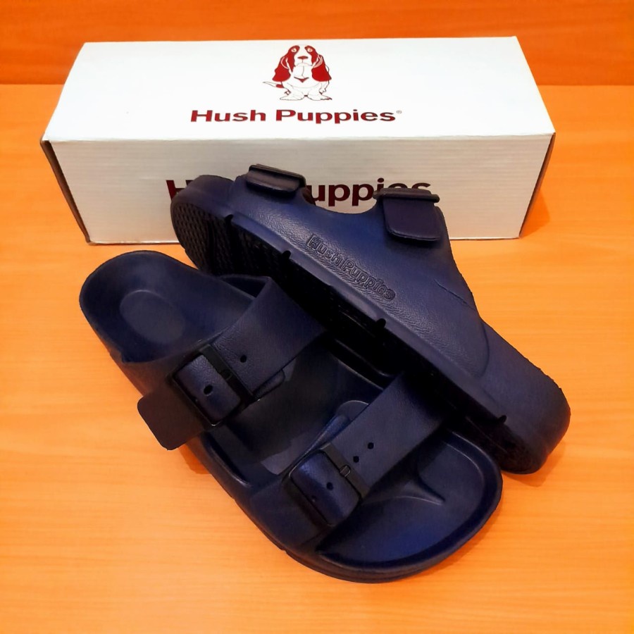 Sandal Slipon Sandal Pria Strap Sendal Cowok Hush Puppies Sandal Slop Polos Terbaru