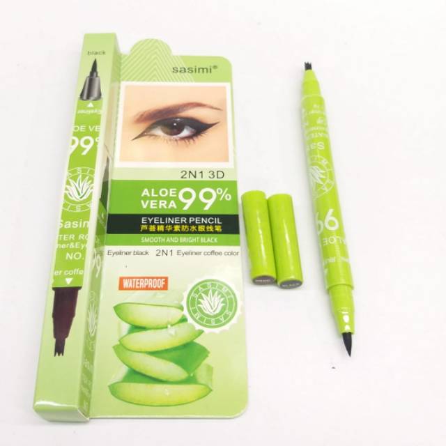 EYELINER PENSIL SASIMI 2IN1 3D WATERPROF