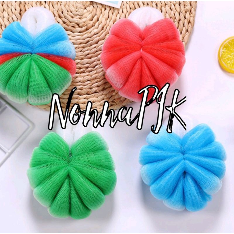 Sabut Mandi Warna Korean Style Size Besar / Sponge Sabun Mandi Shower