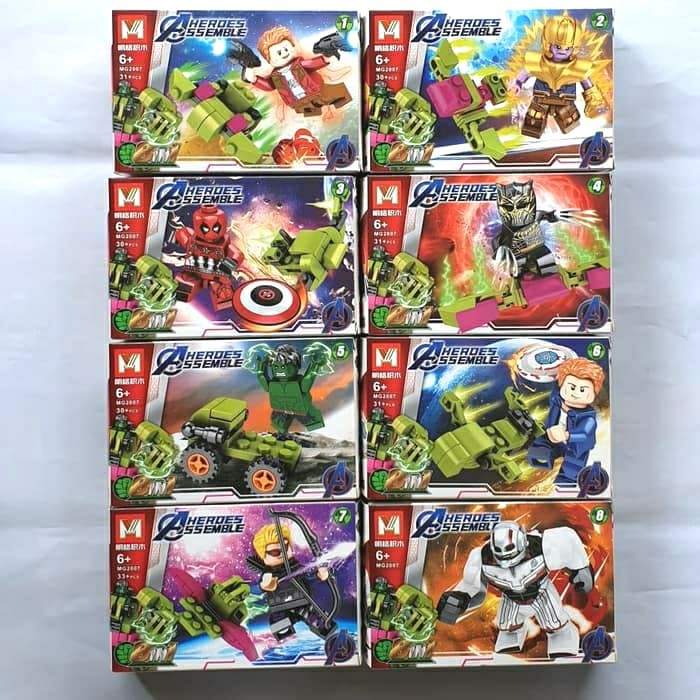 Brick MG 2007 Lego Heroes Assemble Avengers 8in1