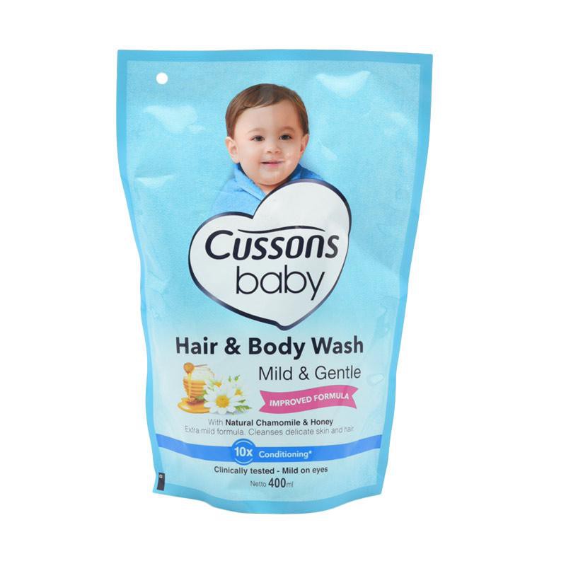 Cussons Baby Hair &amp; Body Wash Mild &amp; Gentle 400ml - Sabun dan Shampoo Bayi