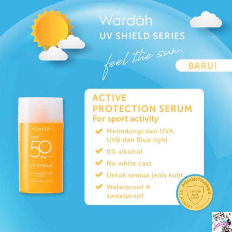 ☃Cutezz_Ching1☃Wardah UV Shield Active Protection Serum 35ml