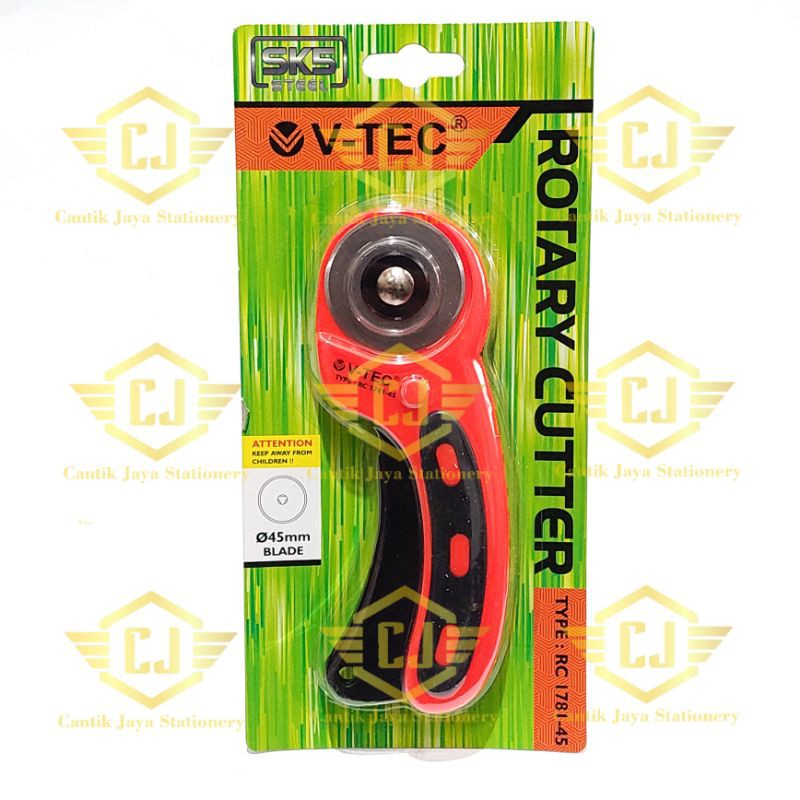 

Pemotong Putar V-TEC Rotary Cutter VTEC RC-1781-45 45 mm Blades