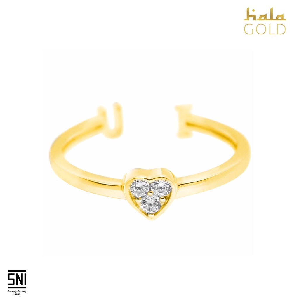 Cincin Emas Maaf Sayang Collection by Hala Gold 9K RI190425