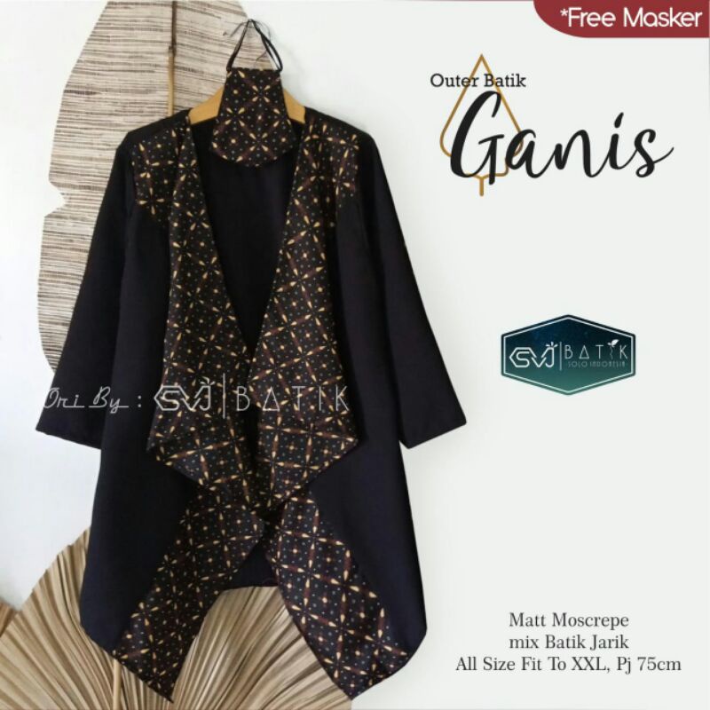 baju outer batik wanita