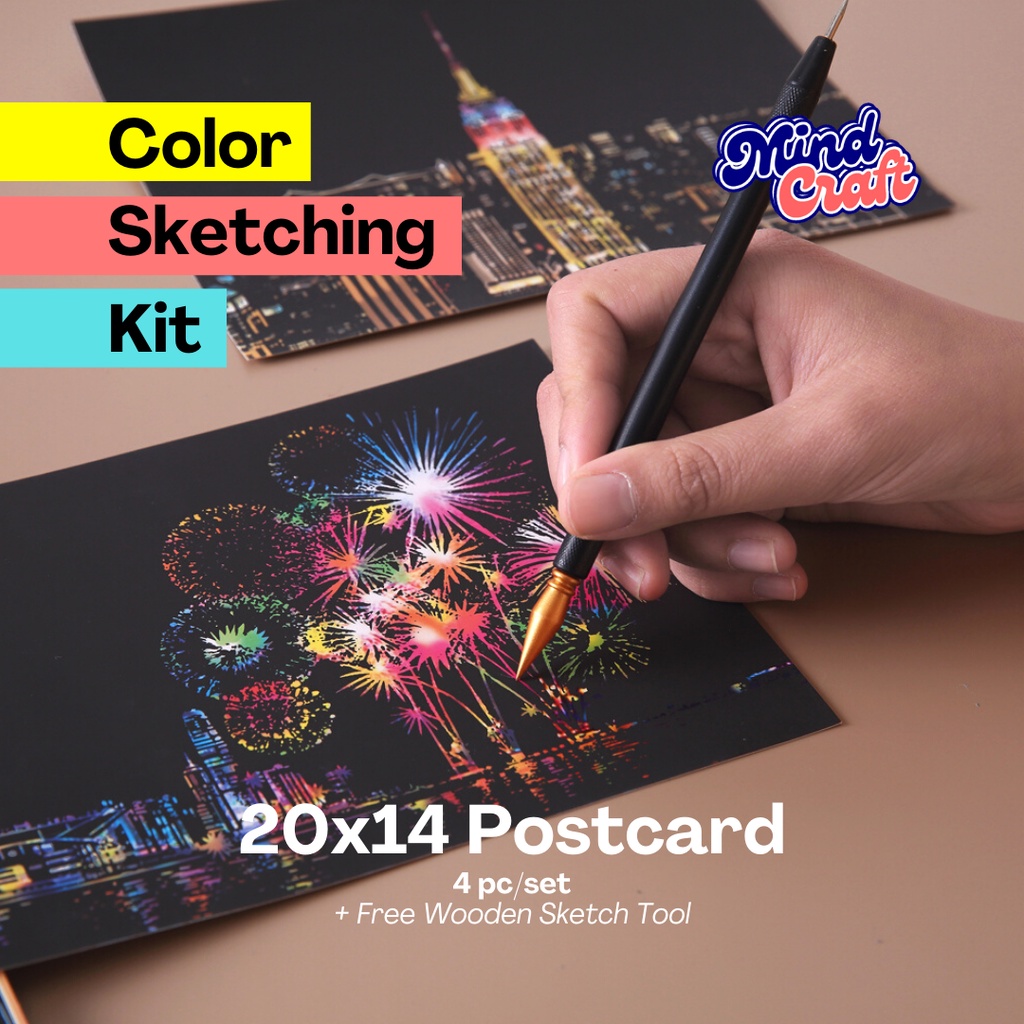 

MindCraft Color Sketching Kit (Post Card)