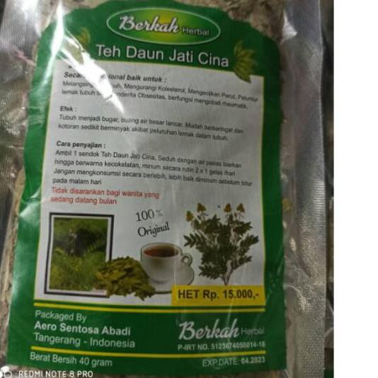 

BISA COD Teh daun jati cina