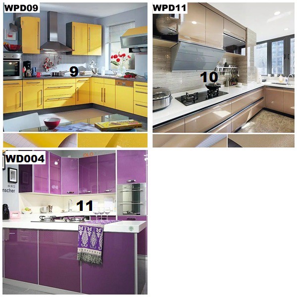 Kitchen Set Sticker Glossy Ukuran 60cm X 5m / sticker kabinet