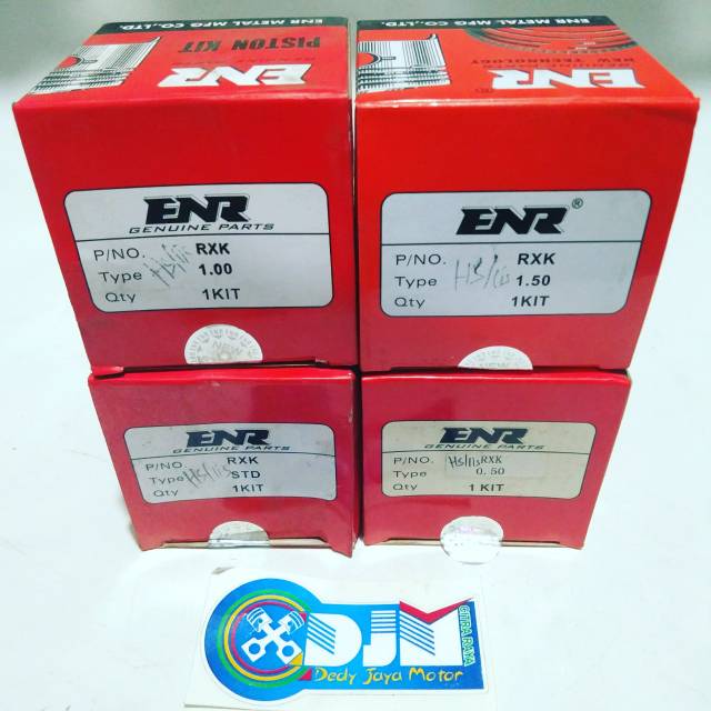 PISTON KIT RX KING,  ENR GENUINE PARTS TERSEDIA UKURAN STD, 0.50,1.00,1.50,2.00