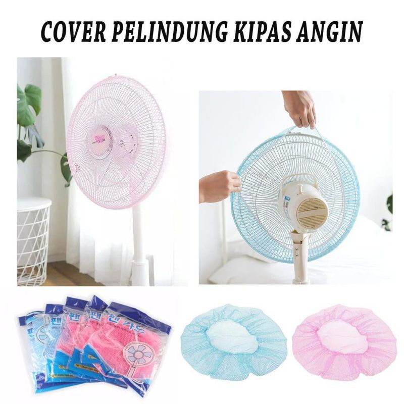 Cover Penutup Kipas Angin Pelindung Debu Sarung Pembungkus Pengaman Kipas jkrt