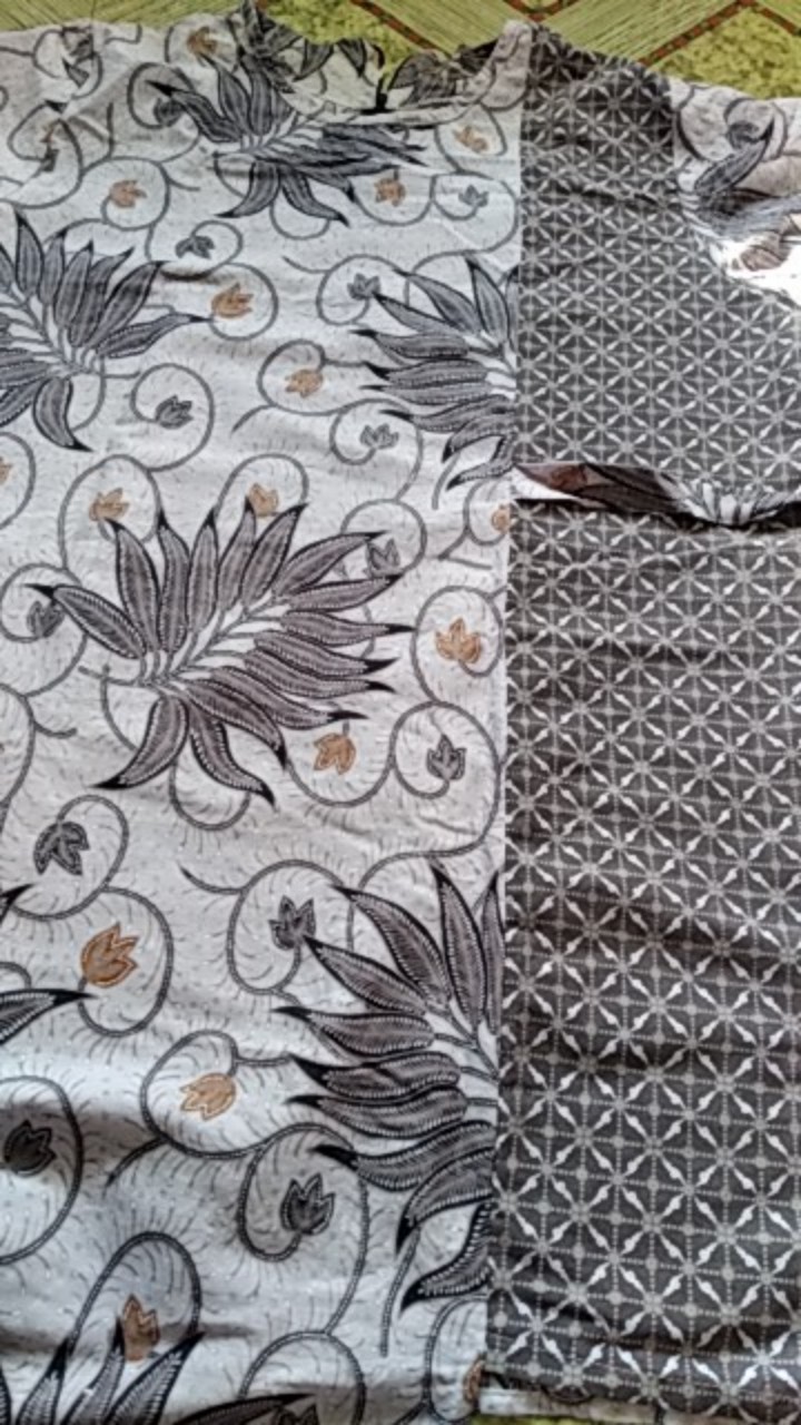 [cod] Tey-17 Batik Wanita Asj Sa Hrb026 Kenongo Kemeja Tosca Pendek Jumputan Kombinasi