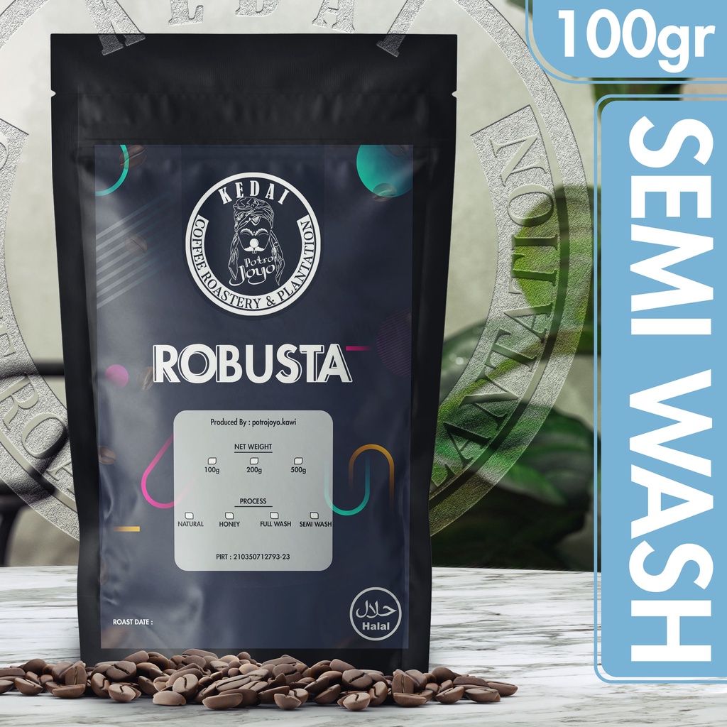 

Robusta Specialty Semi Wash 100 Gram Premium Coffee Kopi Jawa - Malang POTROJOYO