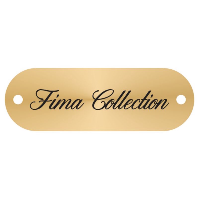 

label akrilik Fima Collection gold ukuran 1*3 cm 100 pcs