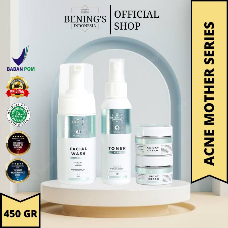 PAKET ACNE MOTHER EDITION BENING SKINCARE DR OKY PRATAMA PAKET JERAWAT DAN BRUNTUSAN