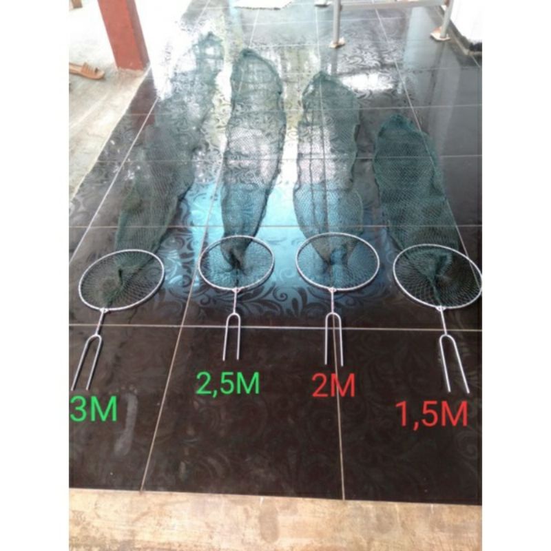 KERAMBA KORANG WADAH IKAN RAJUT RING BESI LIPAT