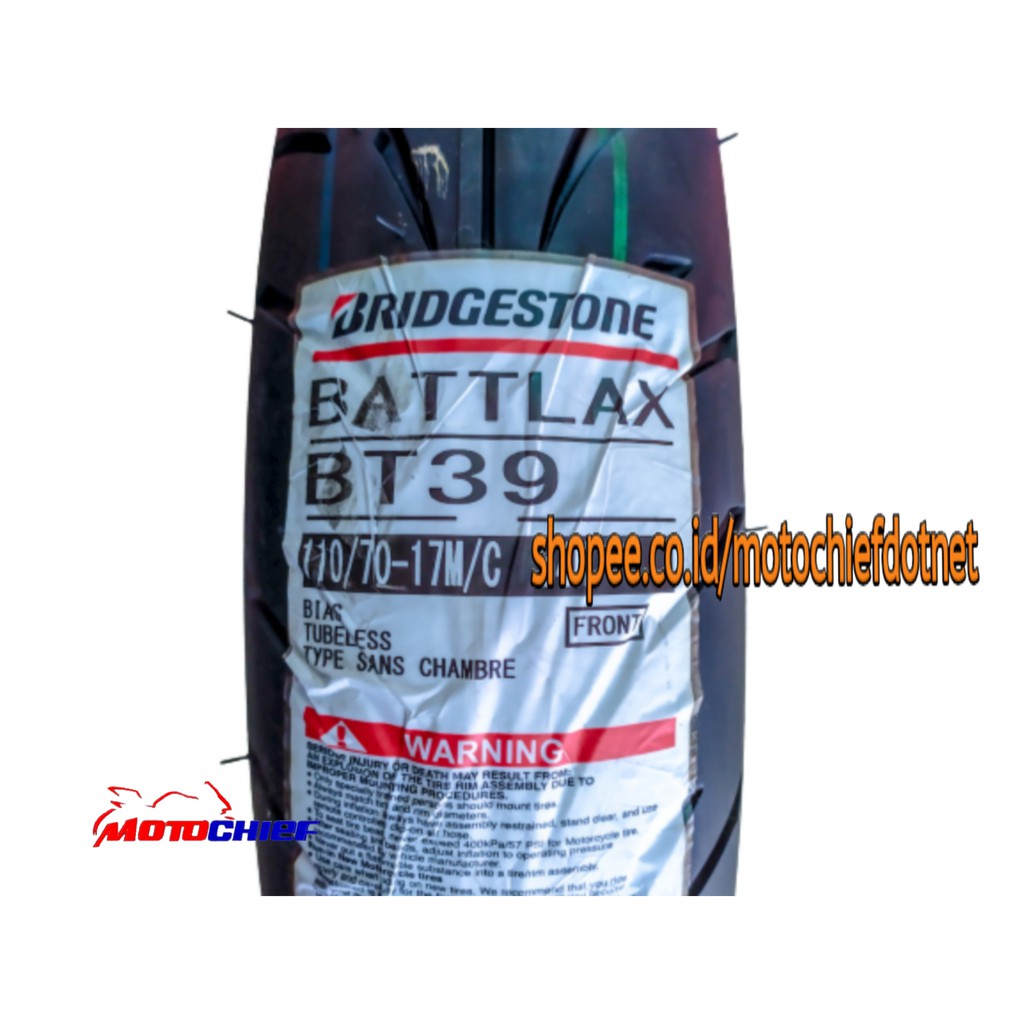 Ban Bridgestone Battlax BT39 110/70 - 17