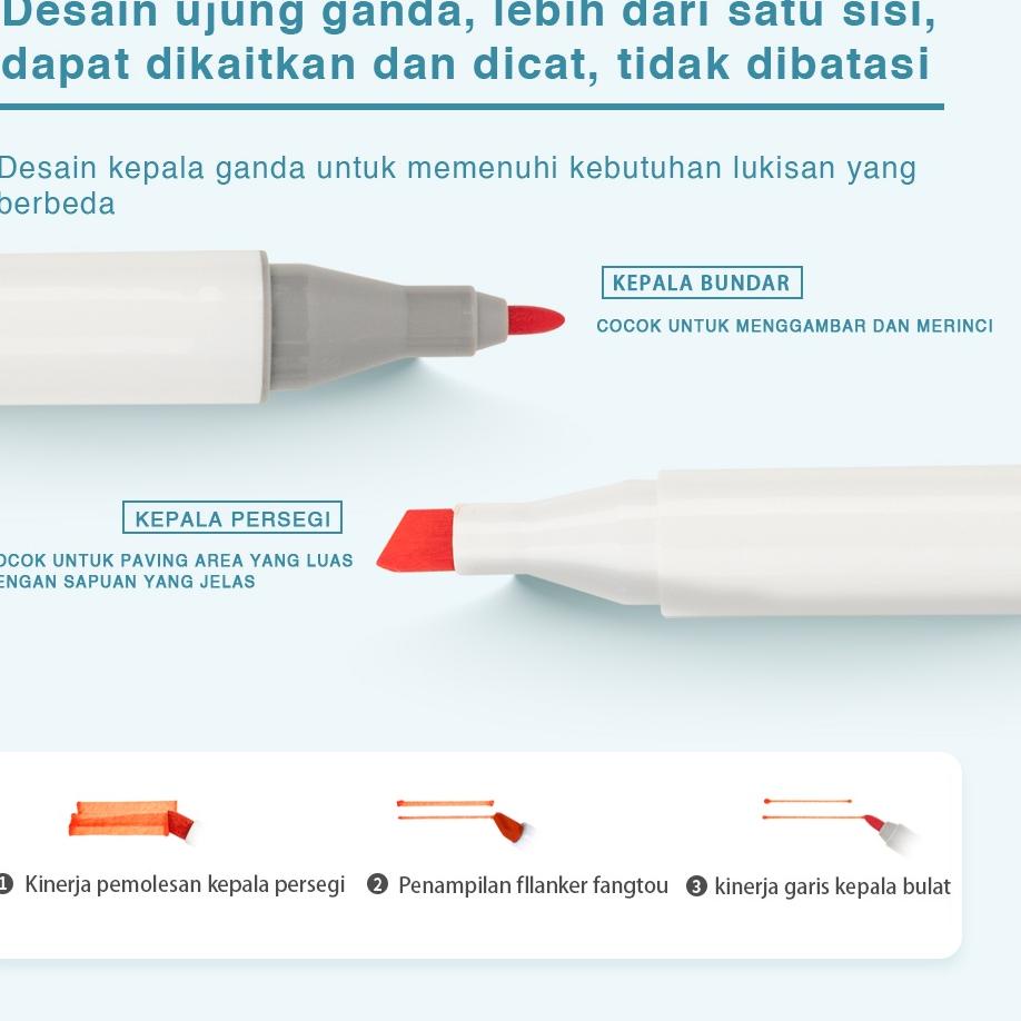 

SUPER LARIS Deli Color Marker With Bag Spidol Warna Dengan Tas 30/40/60/80 Warna 70807 ✪ 848