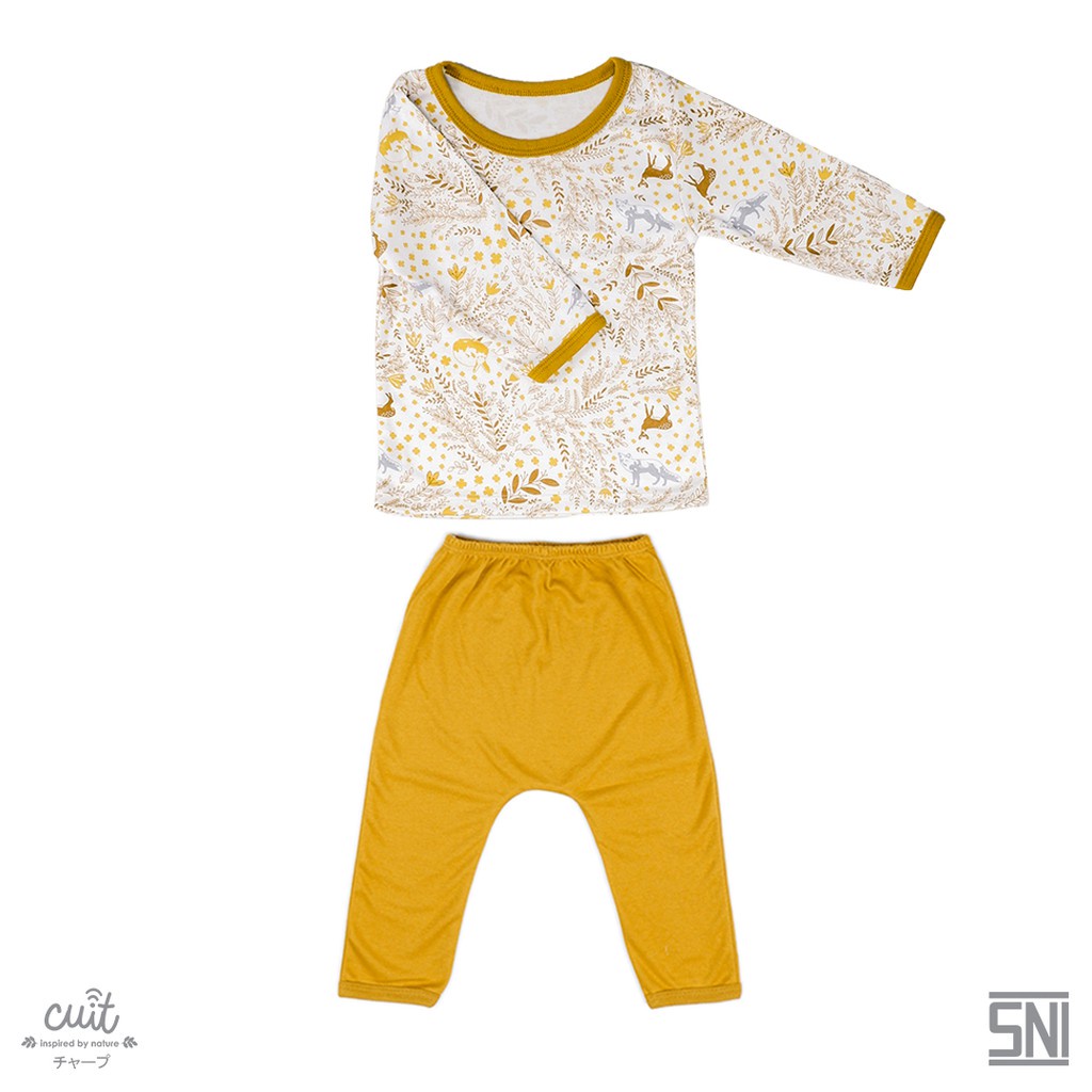 Cuit Baby Shika Block Color Long Set - Setelan Panjang Anak